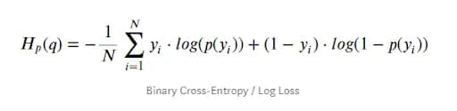 Binary Cross-Entropy , Log Loss