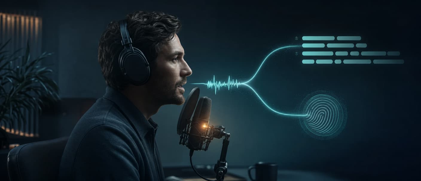 AI voice recognition separates speech content from speaker identity
