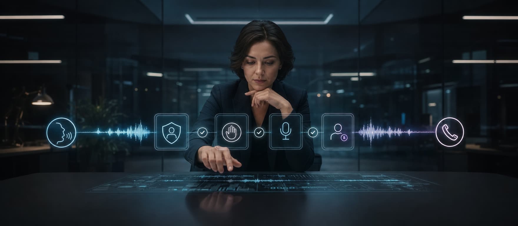 A voice AI operator reviews call permissions, disclosure, recording, and human escalation controls.