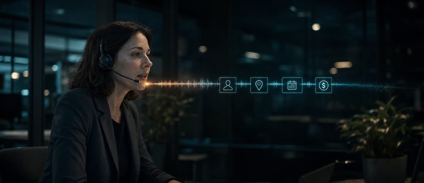 Speech waveform resolving into person, location, date, and money entities