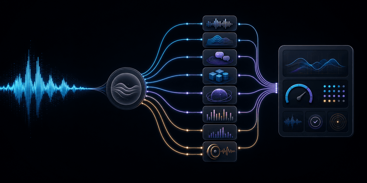 Speech workloads branching across Azure alternatives and reconnecting in a production scorecard