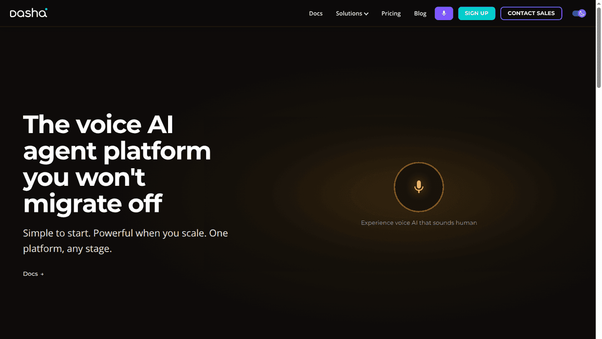 Dasha production voice AI platform