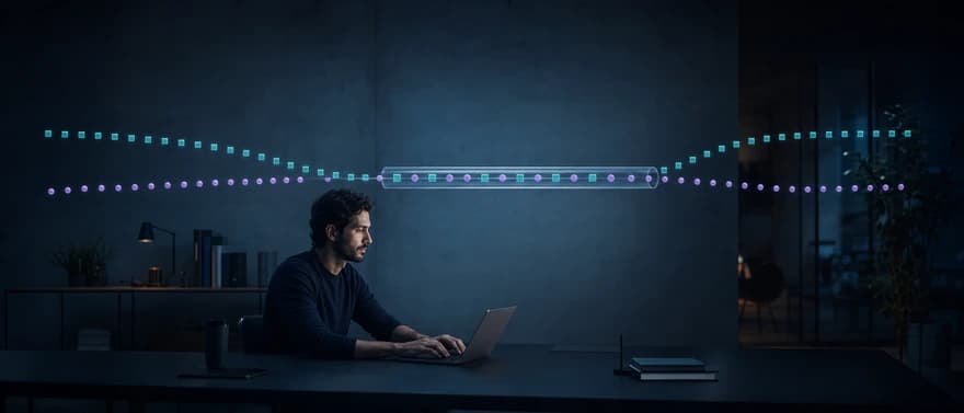 Independent voice streams sharing one transport path