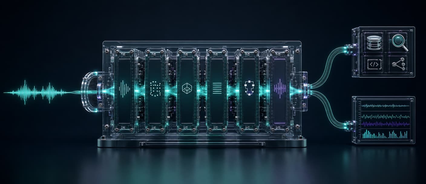A modular runtime connecting live voice to tools and production signals