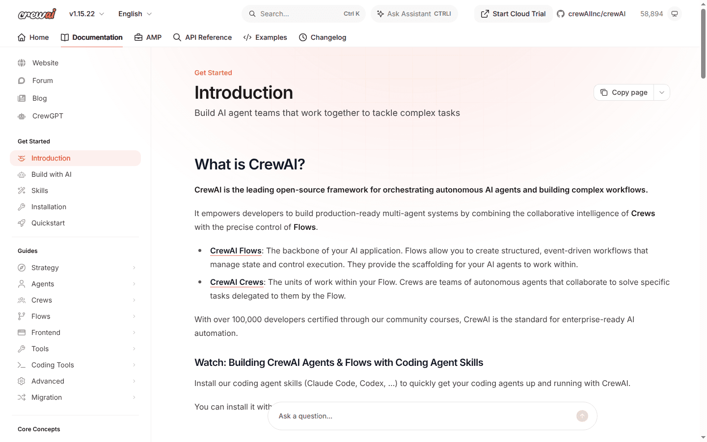 CrewAI framework documentation