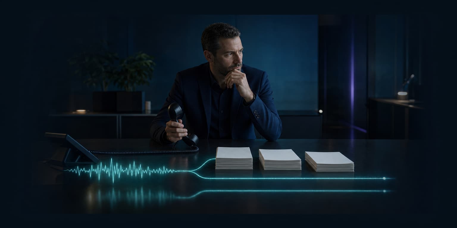 Technical buyer separating voice-agent usage costs from phone and capacity charges