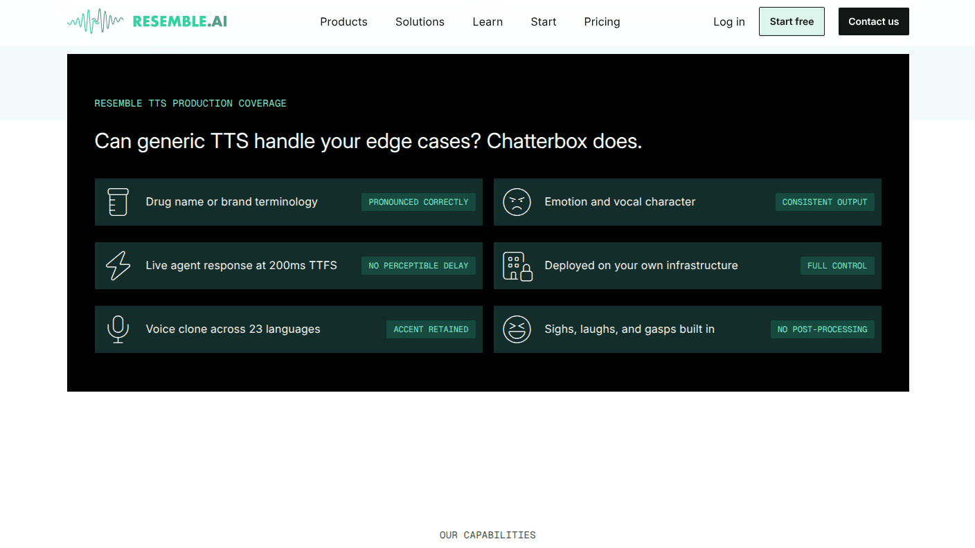 Resemble AI Chatterbox controls and self-hosted deployment options
