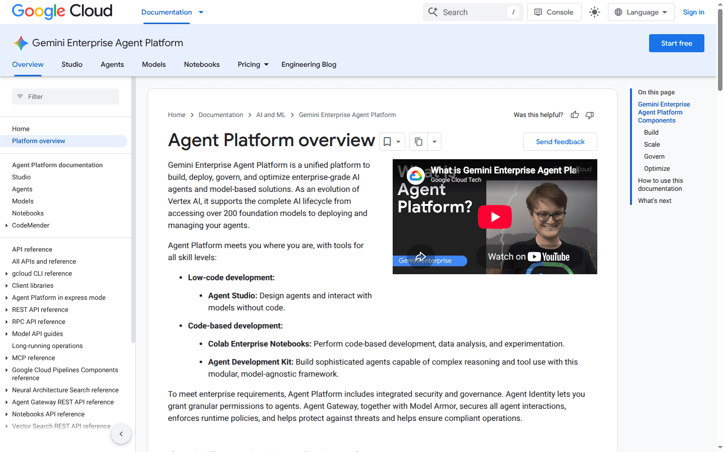 Gemini Enterprise Agent Platform documentation