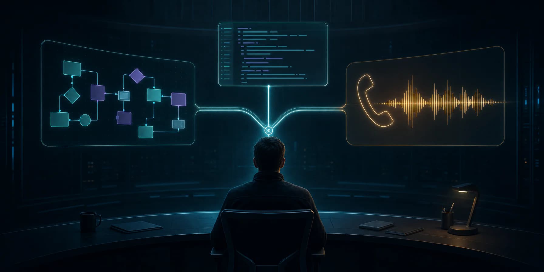 An engineering leader comparing visual, code-based, and voice AI agent platforms