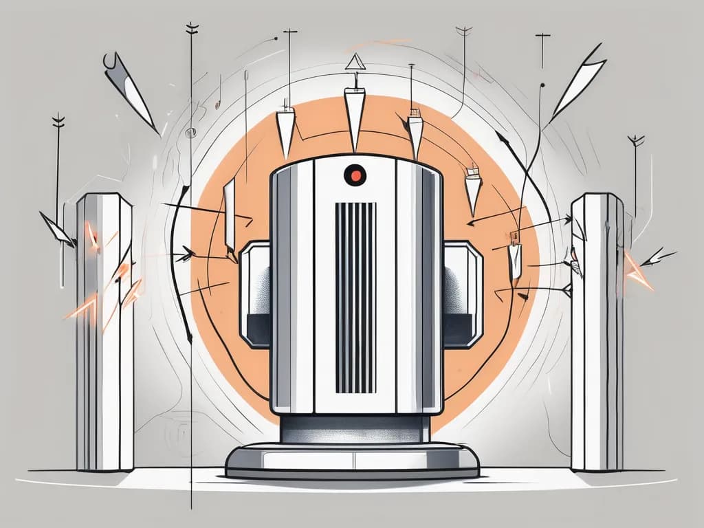 Illustration of a voice AI system facing customer trust barriers