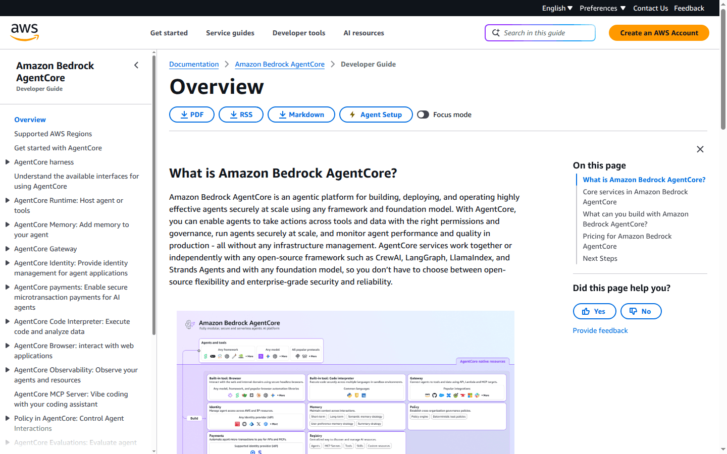 Amazon Bedrock AgentCore developer guide