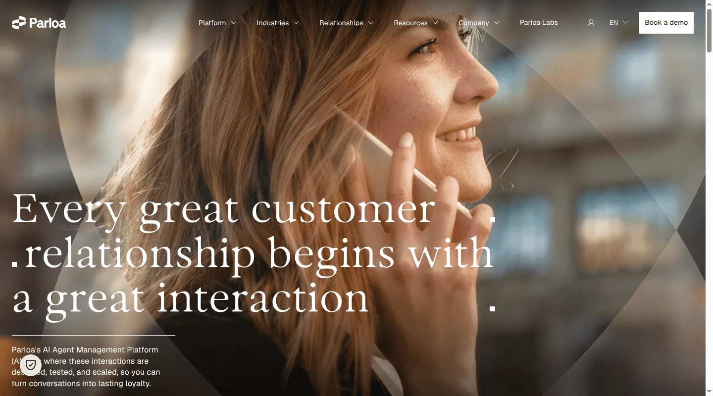 Parloa enterprise AI agent platform
