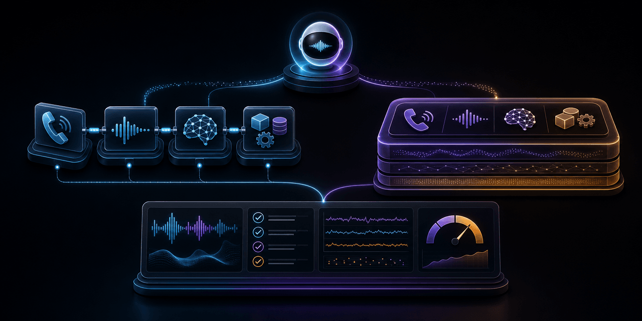 Modular and integrated voice AI stacks compared through a production scorecard