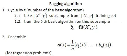bagging algorithm